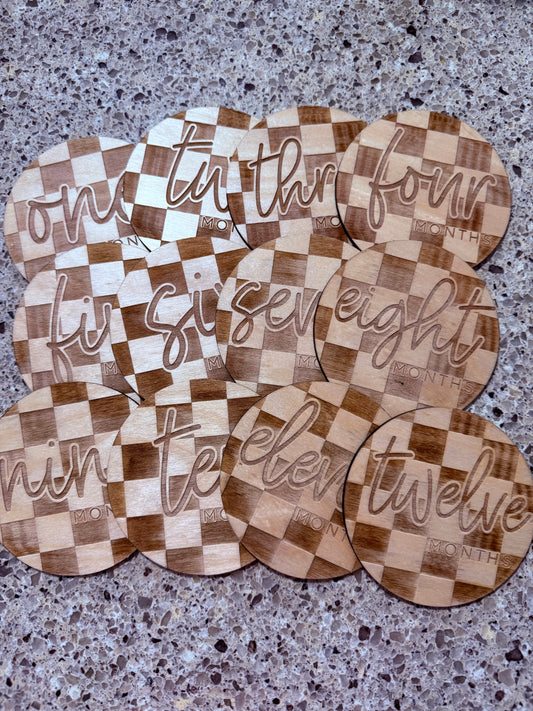 Checkered monthly milestones