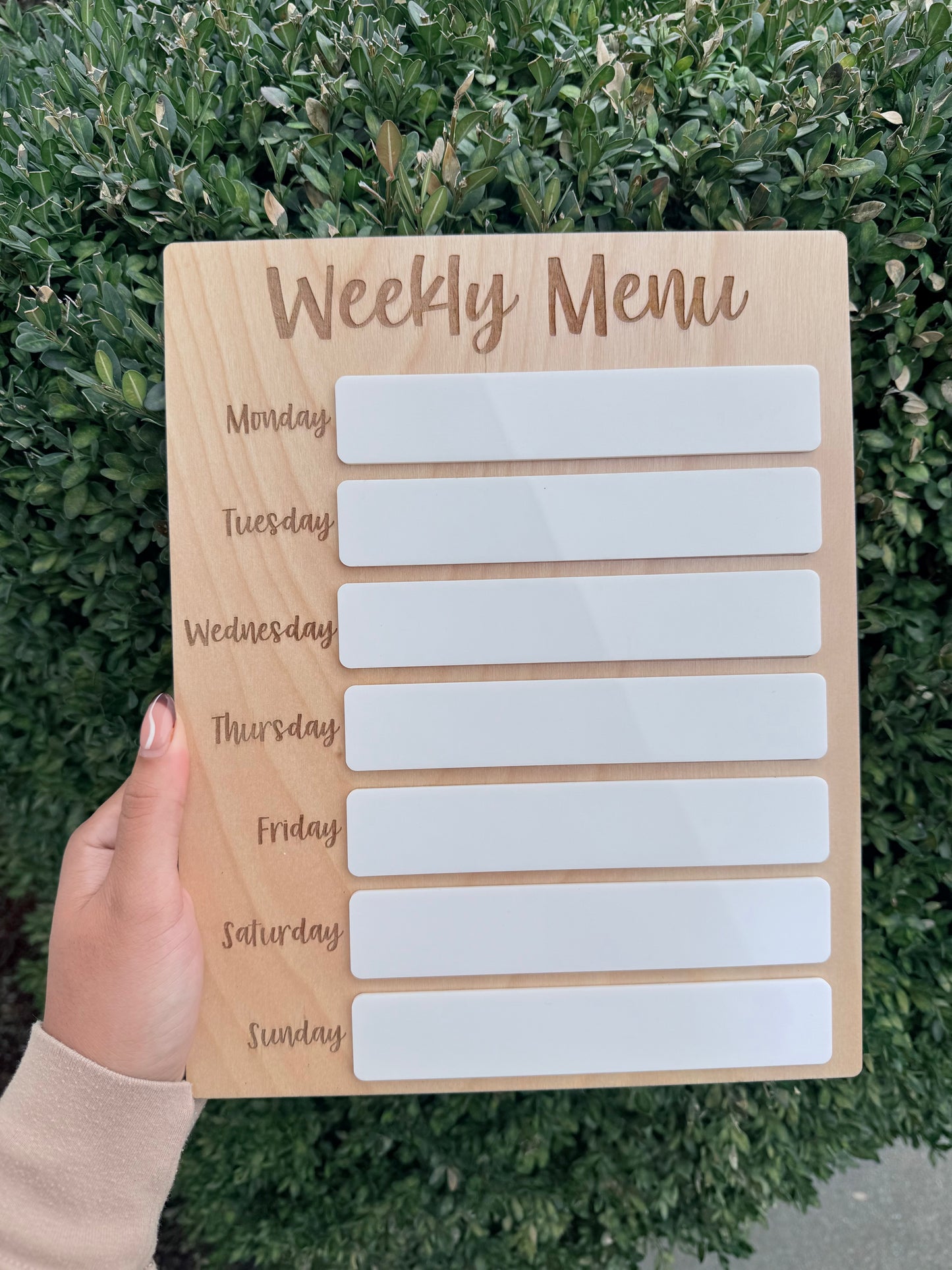 Weekly Menu Board